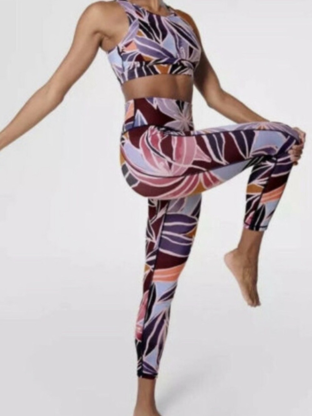 Sweaty Betty Super Sculpt Full Length Leggings in Pink Drift